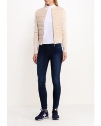 Женская бежевая куртка-пуховик от B.Style