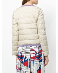 Женская бежевая куртка-пуховик от Fay