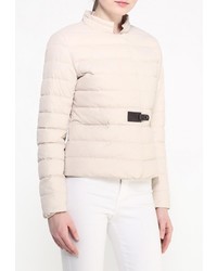 Женская бежевая куртка-пуховик от Grishko