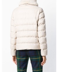 Женская бежевая куртка-пуховик от Herno