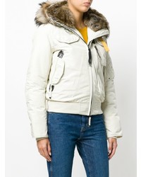 Женская бежевая куртка-пуховик от Parajumpers