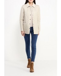 Женская бежевая куртка-пуховик от Husky