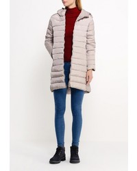 Женская бежевая куртка-пуховик от Minority