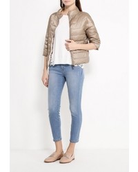 Женская бежевая куртка-пуховик от Motivi