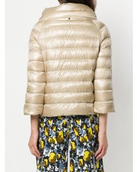 Женская бежевая куртка-пуховик от Herno