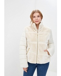 Женская бежевая куртка-пуховик от Sisley
