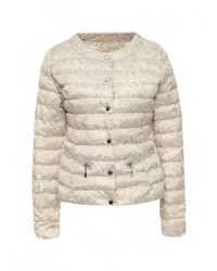 Женская бежевая куртка-пуховик от Softy