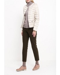 Женская бежевая куртка-пуховик от Softy