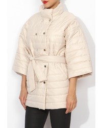 Женская бежевая куртка-пуховик от Tutto Bene