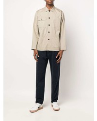 Мужская бежевая куртка-рубашка от Universal Works