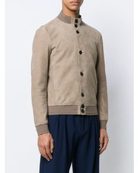 Мужская бежевая куртка-рубашка от Giorgio Armani