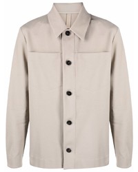 Мужская бежевая куртка-рубашка от Harris Wharf London