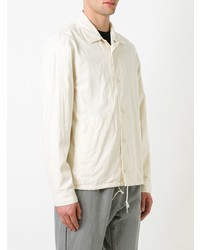 Мужская бежевая куртка-рубашка от Ganryu
