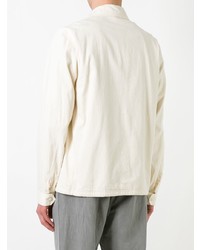 Мужская бежевая куртка-рубашка от Ganryu