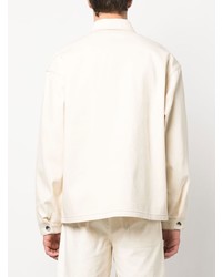 Мужская бежевая куртка-рубашка от Prada