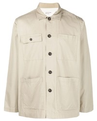 Мужская бежевая куртка-рубашка от Universal Works