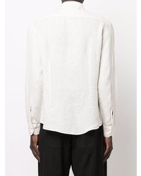 Мужская бежевая льняная рубашка с длинным рукавом от Barena