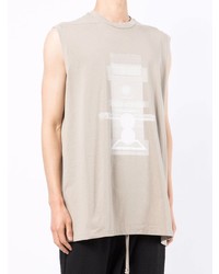 Мужская бежевая майка с принтом от Julius