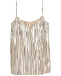 Бежевая майка со складками