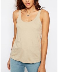 Женская бежевая майка от Asos