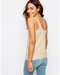 Женская бежевая майка от Asos