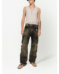 Мужская бежевая майка от Dolce & Gabbana