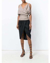 Женская бежевая майка от Jacquemus