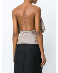 Женская бежевая майка от Jacquemus