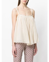 Женская бежевая майка от Forte Forte