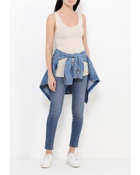 Женская бежевая майка от Gap