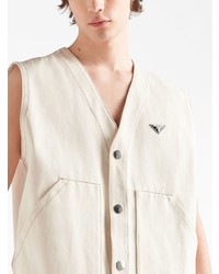 Мужская бежевая майка от Prada