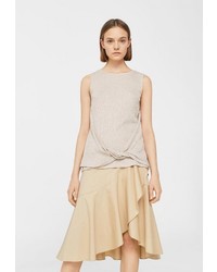 Женская бежевая майка от Mango