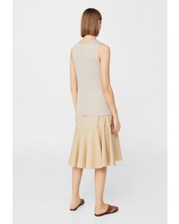 Женская бежевая майка от Mango