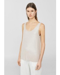 Женская бежевая майка от Mango