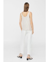 Женская бежевая майка от Mango