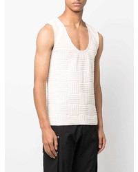 Мужская бежевая майка от Bottega Veneta