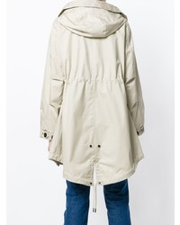 Женская бежевая парка от Woolrich