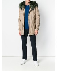 Мужская бежевая парка от Mr & Mrs Italy