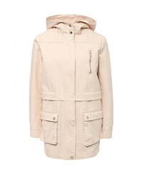 Женская бежевая парка от Miss Selfridge