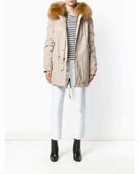 Женская бежевая парка от Mr & Mrs Italy