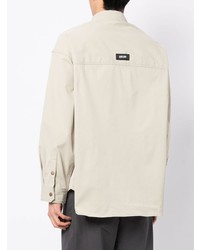 Мужская бежевая рубашка с длинным рукавом от Izzue