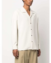 Мужская бежевая рубашка с длинным рукавом от Attachment