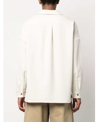 Мужская бежевая рубашка с длинным рукавом от Attachment