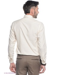 Мужская бежевая рубашка с длинным рукавом от Conti Uomo