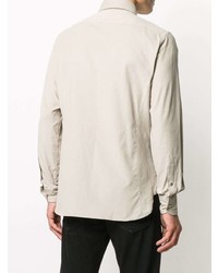 Мужская бежевая рубашка с длинным рукавом от Tom Ford