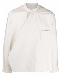 Мужская бежевая рубашка с длинным рукавом от Lemaire