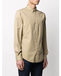 Мужская бежевая рубашка с длинным рукавом от Polo Ralph Lauren
