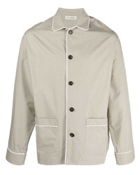 Мужская бежевая рубашка с длинным рукавом от There Was One