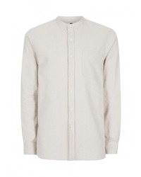 Мужская бежевая рубашка с длинным рукавом от Topman