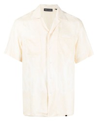Мужская бежевая рубашка с коротким рукавом с "огурцами" от Vision Of Super